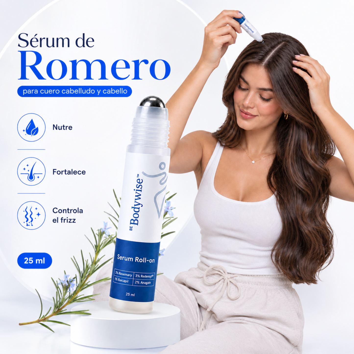 Sérum de romero para cabello